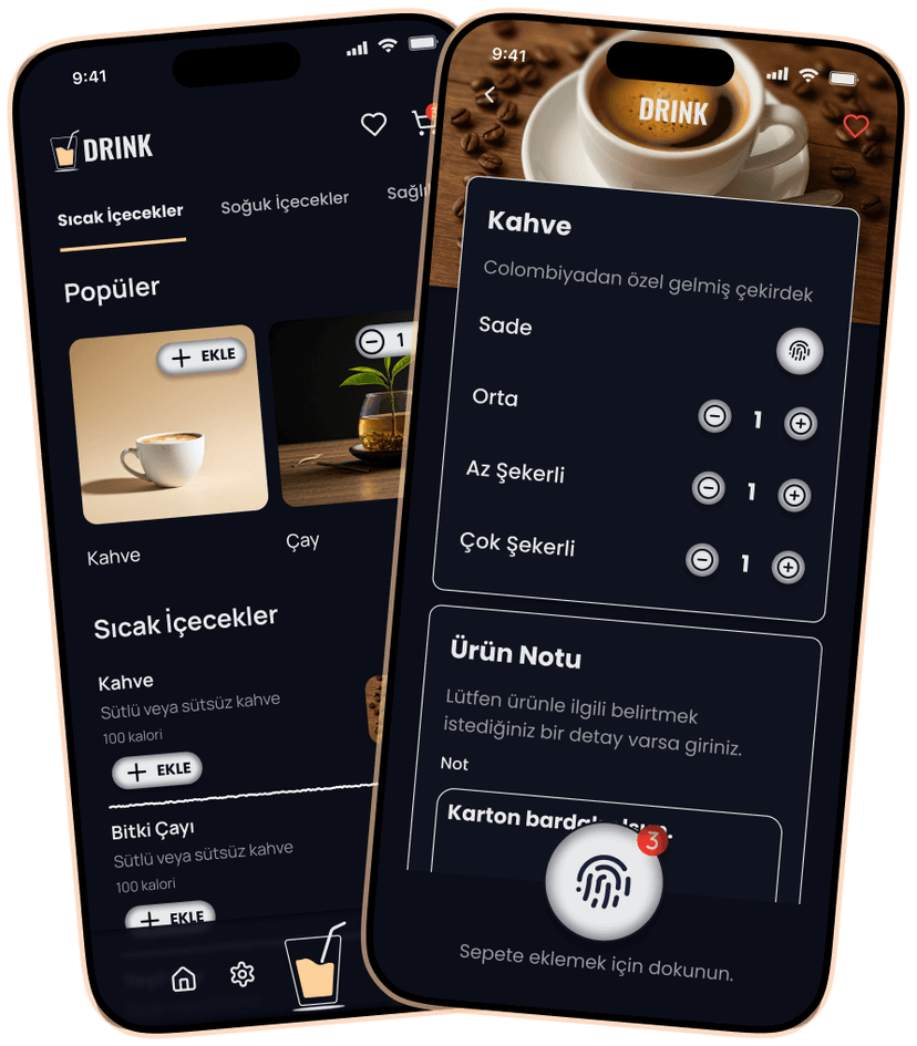 Ofis İçecek ve Yemek Sipariş Uygulaması - DrinkSelf